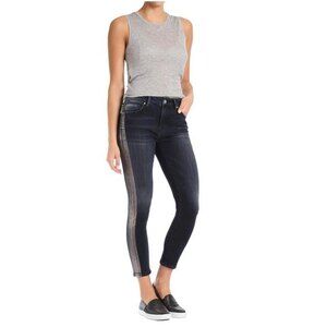 Mavi Gold Tess High Rise Skinny Jeans Tuxedo Gold Icon